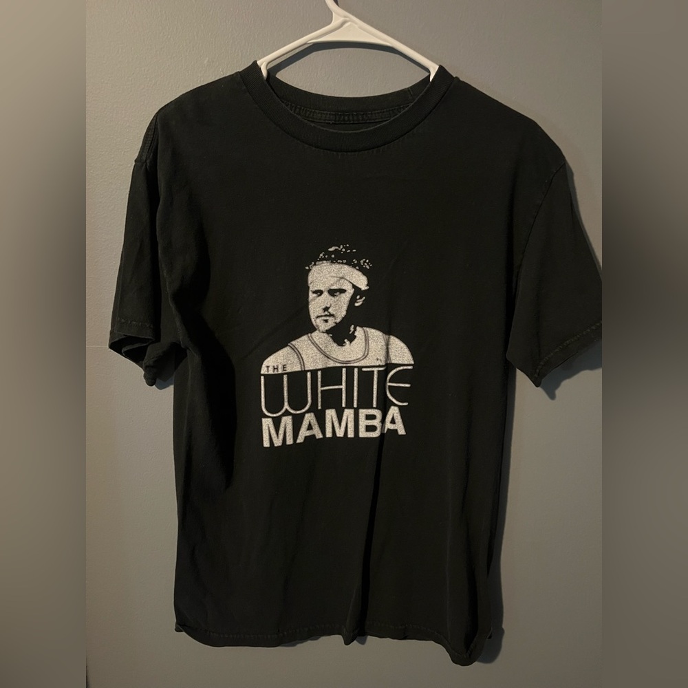 Brian Scalabrine/White Mamba Black T-Shirt Size: Medium